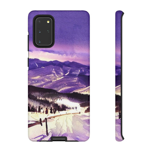 Vail Colorado at Christmas - Impact Resistant Phone Case Samsung Galaxy S20+ Matte